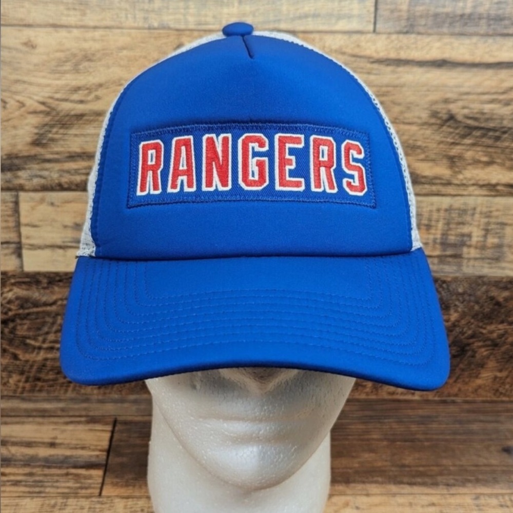 New York Rangers Adidas Blue Mesh Snapback Hat Cap OSFM NHL